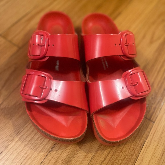 Birkenstock Shoes - Birkenstock Big Buckle Sandals Patent Leather 38